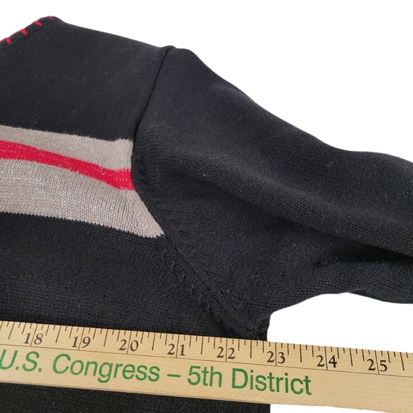 Vintage Dress Barn Ugly Christmas Sweater Snowflake Pearl Rhinestone Plus - Picture 12 of 14